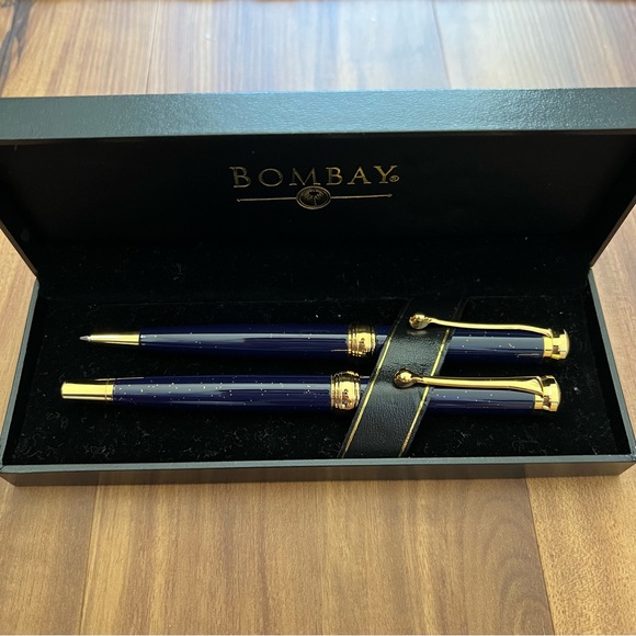 Bombay Office Vintage Bombay Co Pen And Mechanical Pencil Set Deep